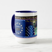 Amerika's 250ste Viering Patriottische Mok (Voorkant links)