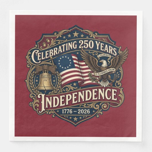 Amerika's 250ste Viering Servet (Voorkant)
