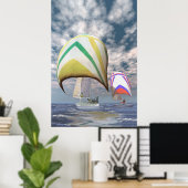 Amerika's beker. . ...de overstuur. poster (Thuiskantoor)