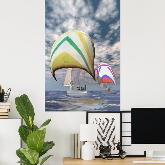 Amerika's beker. . ...de overstuur. poster (Thuiskantoor)