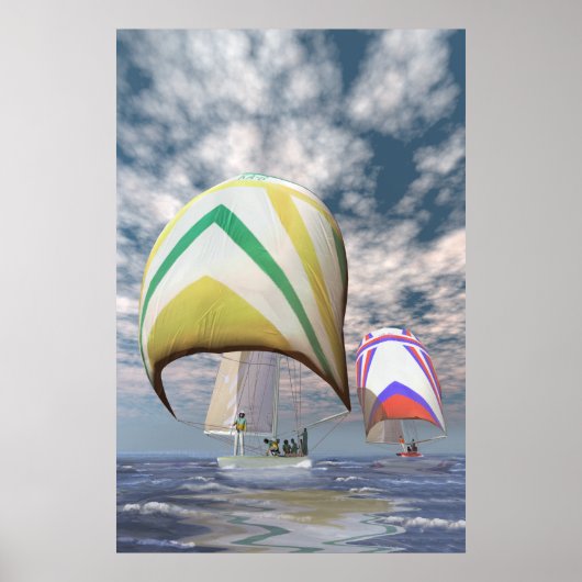 Amerika's beker. . ...de overstuur. poster (Voorkant)