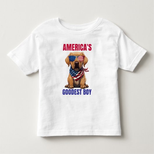 Amerika's Braafste Labrador Kinder Shirts (Voorkant)