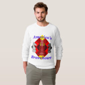 Amerika's Bravehart - Cobalt T-shirt (Voorkant volledig)