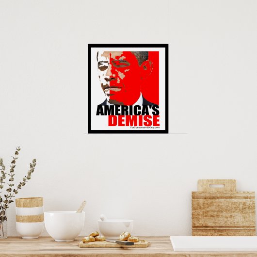 "Amerika's demise" Poster (Keuken)