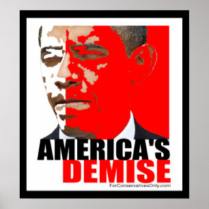 "Amerika's demise" Poster