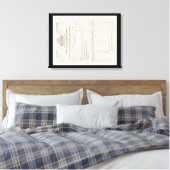 Amerika's eerste Income Tax Form Canvas Afdruk (Insitu (Slaapkamer))