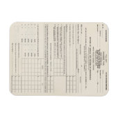 Amerika's eerste inkomstenbelasting formulier 1040 magneet (Horizontaal)