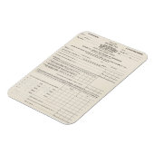 Amerika's eerste inkomstenbelasting formulier 1040 magneet (Linkerzijde)