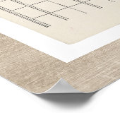 Amerika's eerste inkomstenbelastingformulier 1040 poster (Hoek)