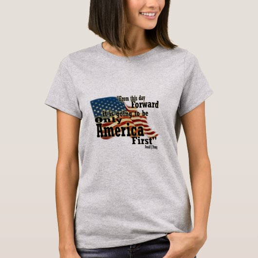 Amerika's eerste patriottische  vlag t-shirt (Voorkant)