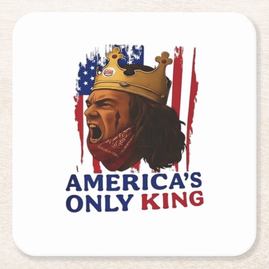 Amerika's Enige Koning Kartonnen Onderzetters (Voorkant)