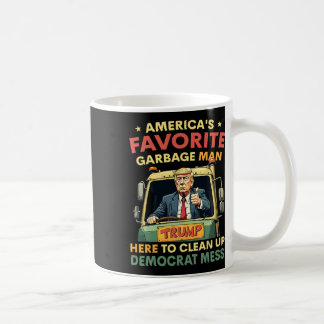 Amerika's favoriete Garge Man Trump rijdt in Garge Koffiemok