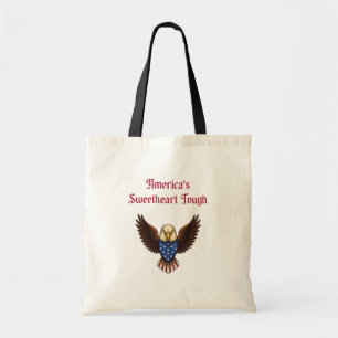 Amerika's Favoriete Stoere Patriottische Vrouw Des Tote Bag