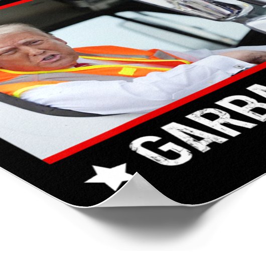 Amerika's favoriete vuilnis Man Funny Trump Garbag Poster (Hoek)