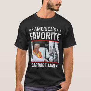 Amerika's favoriete vuilnis Man Funny Trump Garbag T-shirt