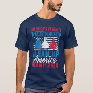 Amerika's favoriete vuilnis Man opruimen Amerika T-shirt
