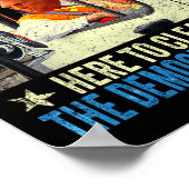 Amerika's favoriete vuilnis Man Trump rijdt in de Poster (Hoek)