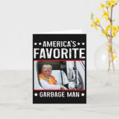 Amerika's favoriete vuilnisman grappige Trump-vuil Kaart (Gele Bloem)