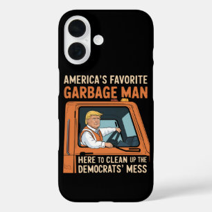 Amerika's Favoriete Vuilnisman Trump 45 47 VS iPhone 16 Hoesje