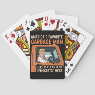 Amerika's Favoriete Vuilnisman Trump 45 47 VS Pokerkaarten
