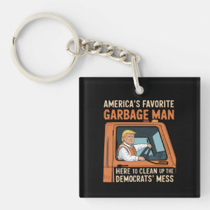 Amerika's Favoriete Vuilnisman Trump 45 47 VS Sleutelhanger