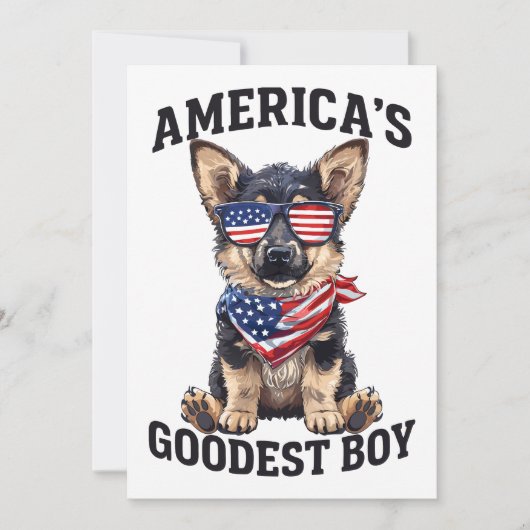 Amerika's Goedste Herder Kaart (Voorkant)
