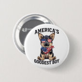 Amerika's Goedste Herdershond Ronde Button 5,7 Cm (Voorkant /achterkant)
