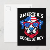 Amerika's Goedste Jongenshond Briefkaart (Voorkant / Achterkant)