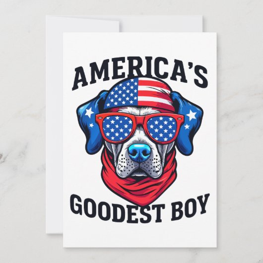 Amerika's Goedste Jongenshond Kaart (Voorkant)