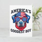 Amerika's Goedste Jongenshond Kaart (Staand voorkant)