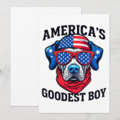 Amerika's Goedste Jongenshond Kaart (Voorkant / Achterkant)