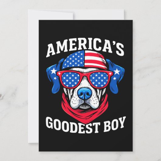 Amerika's Goedste Jongenshond Kaart (Voorkant)