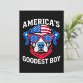 Amerika's Goedste Jongenshond Kaart (Staand voorkant)
