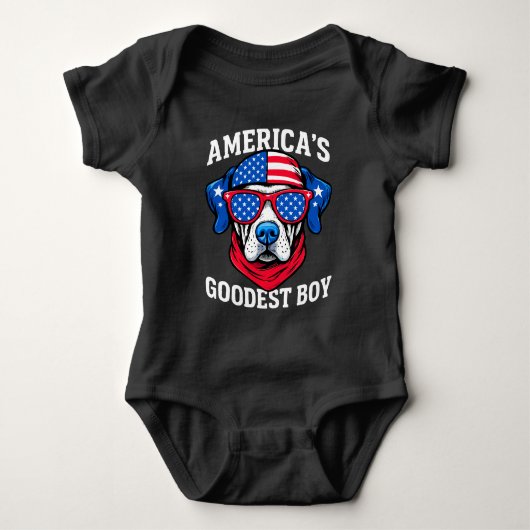 Amerika's Goedste Jongenshond Romper (Voorkant)