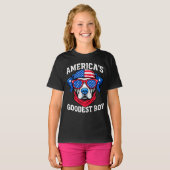 Amerika's Goedste Jongenshond T-shirt (Voorkant volledig)