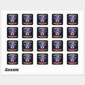 Amerikas Goedste Jongenshond Vierkante Sticker (Vel)