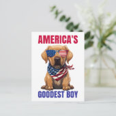 Amerika's Goedste Labrador Briefkaart (Staand voorkant)