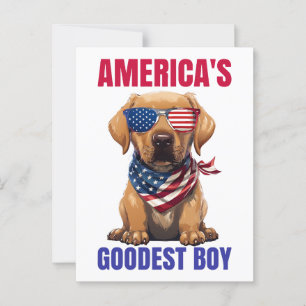 Amerika's Goedste Labrador Briefkaart