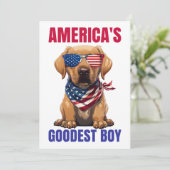Amerika's Goedste Labrador Kaart (Staand voorkant)