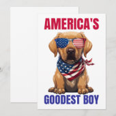 Amerika's Goedste Labrador Kaart (Voorkant / Achterkant)