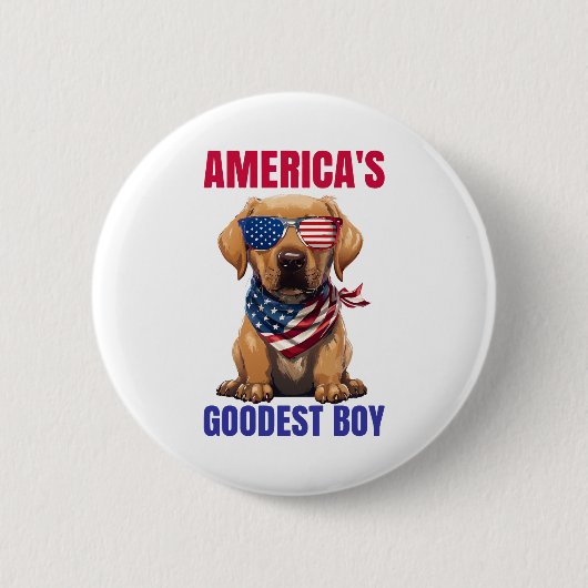 Amerika's Goedste Labrador Ronde Button 5,7 Cm (Voorkant)