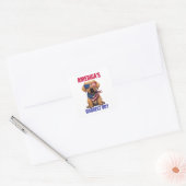 Amerika's Goedste Labrador Vierkante Sticker (Envelop)