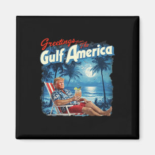 Amerika's Golf Trump 2024 Retro Beach Verenigde St Magneet
