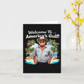 Amerika's Golf Trump 2025 Funny Presidential Kaart (Gele Bloem)