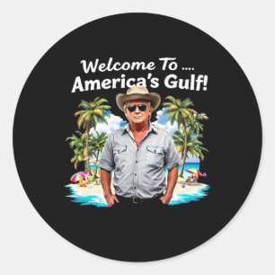 Amerika's Golf Trump 2025 Funny Presidential Ronde Sticker