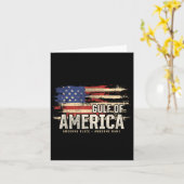 Amerika's Golf van Amerika Grunge Patriottisch Kaart (Gele Bloem)