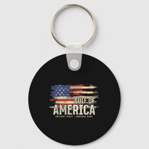 Amerika's Golf van Amerika Grunge Patriottisch Sleutelhanger