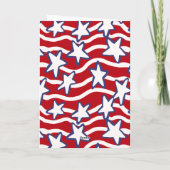 Amerika's golvende sterren en strepen kaart (Achterkant)