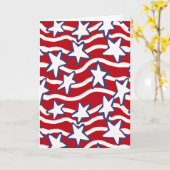 Amerika's golvende sterren en strepen kaart (Gele Bloem)