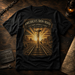 Amerika's Gouden Spijker van de IJzeren Weg T-shirt